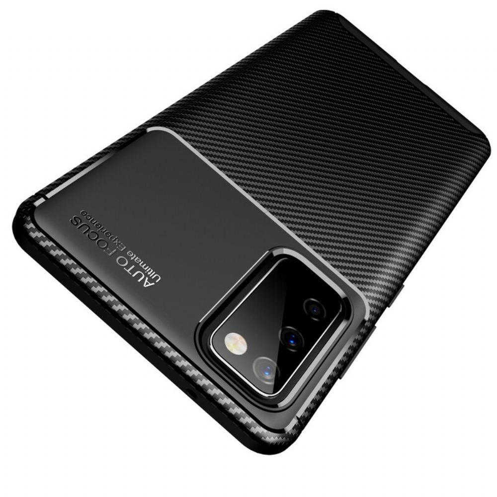 Kryt Na Samsung Galaxy S20 FE Flexibilní Textura Uhlíkových Vláken