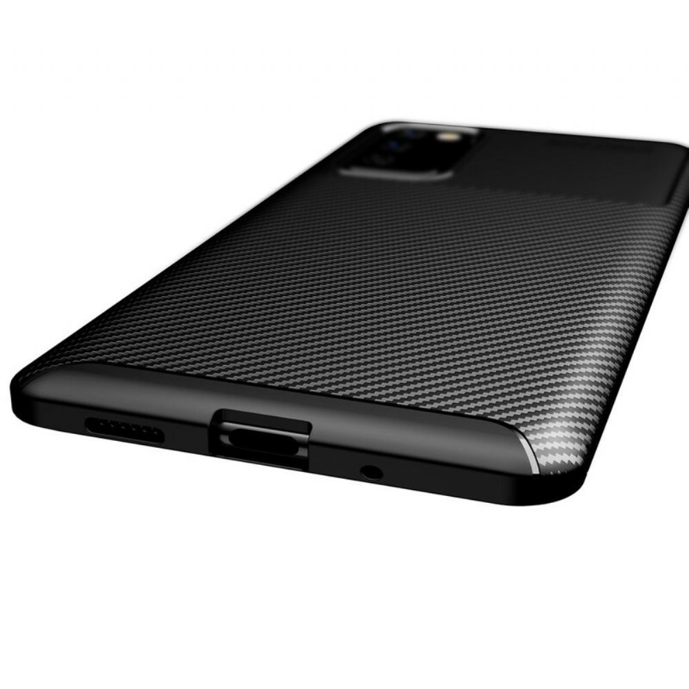 Kryt Na Samsung Galaxy S20 FE Flexibilní Textura Uhlíkových Vláken