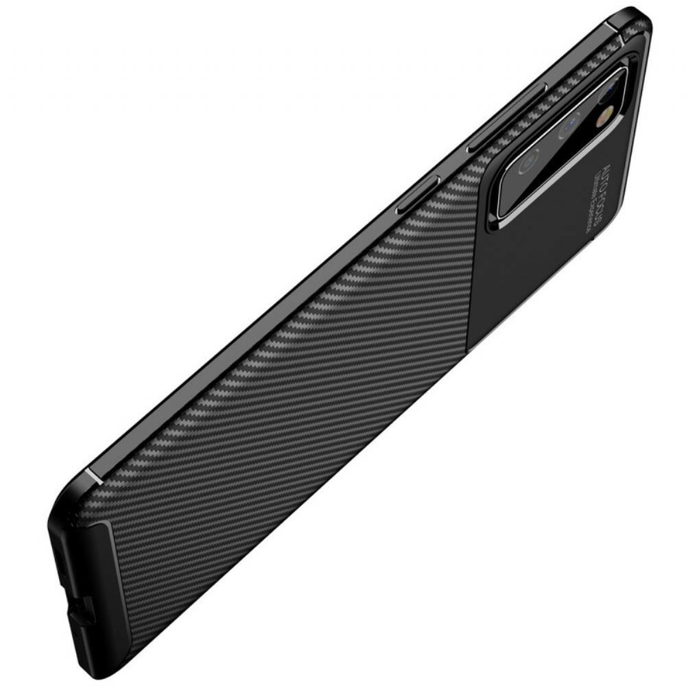 Kryt Na Samsung Galaxy S20 FE Flexibilní Textura Uhlíkových Vláken