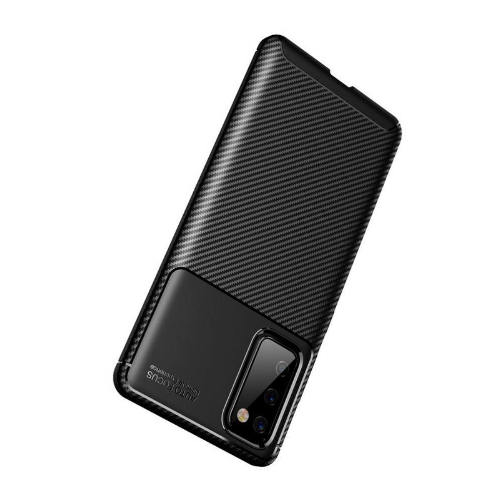 Kryt Na Samsung Galaxy S20 FE Flexibilní Textura Uhlíkových Vláken