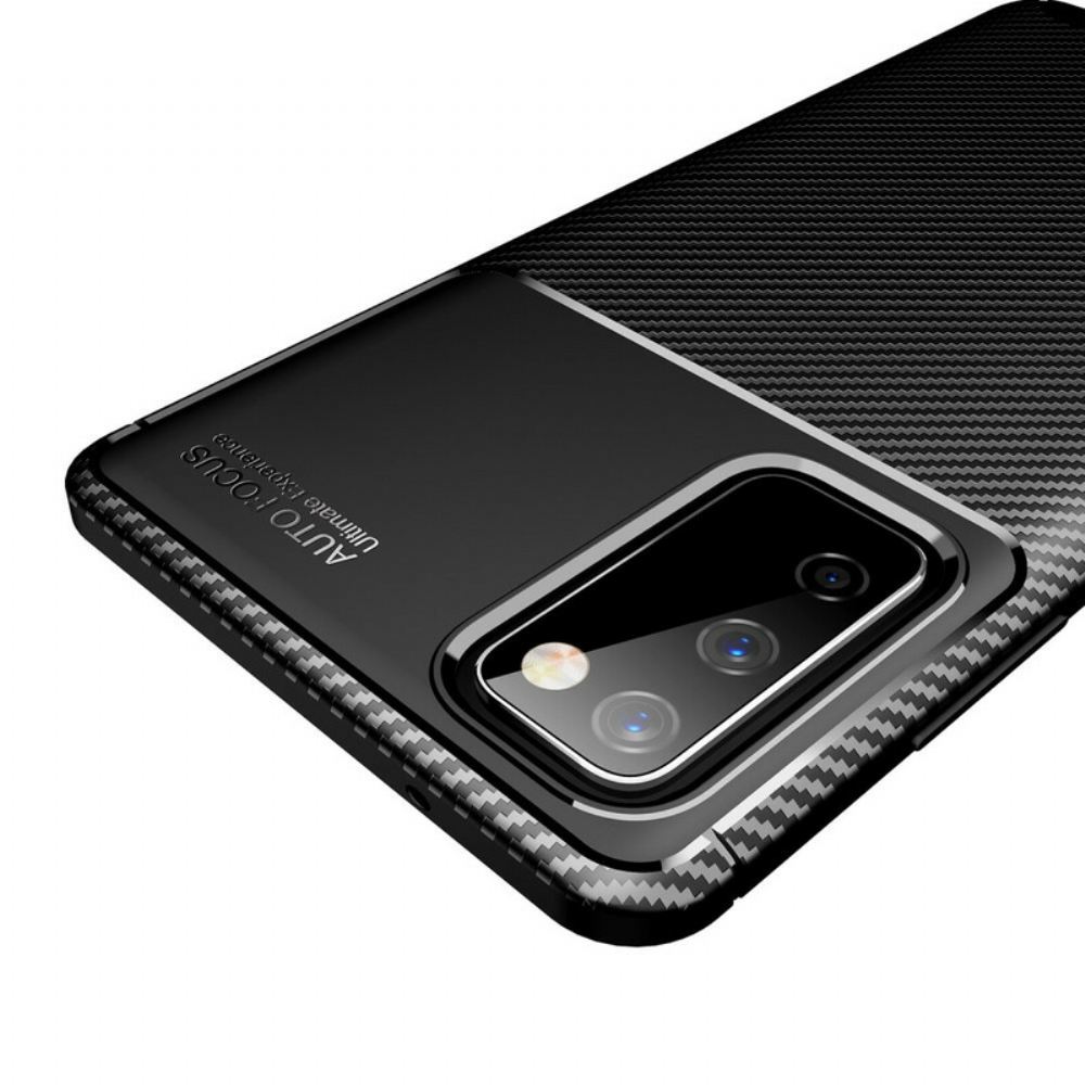 Kryt Na Samsung Galaxy S20 FE Flexibilní Textura Uhlíkových Vláken
