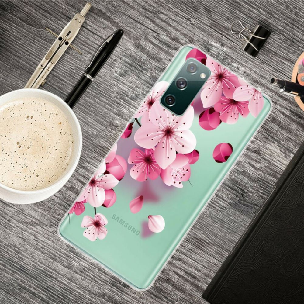 Kryt Na Samsung Galaxy S20 FE Malé Růžové Květy