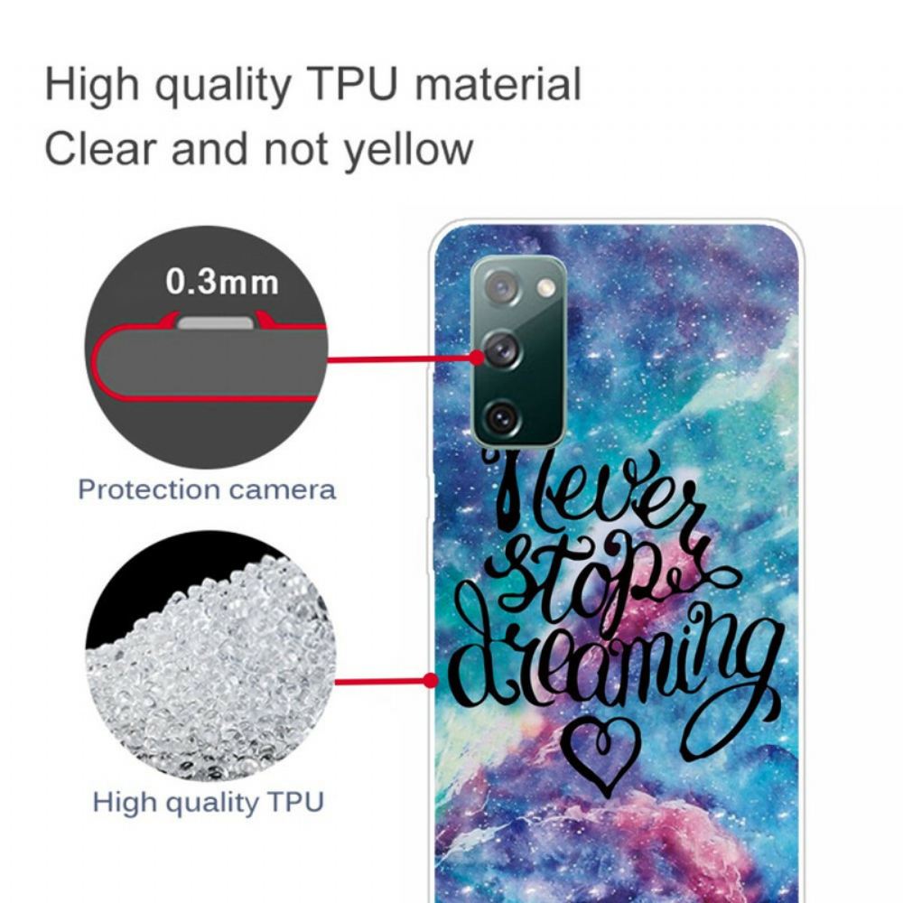 Kryt Na Samsung Galaxy S20 FE Nikdy Nepřestávejte Snít