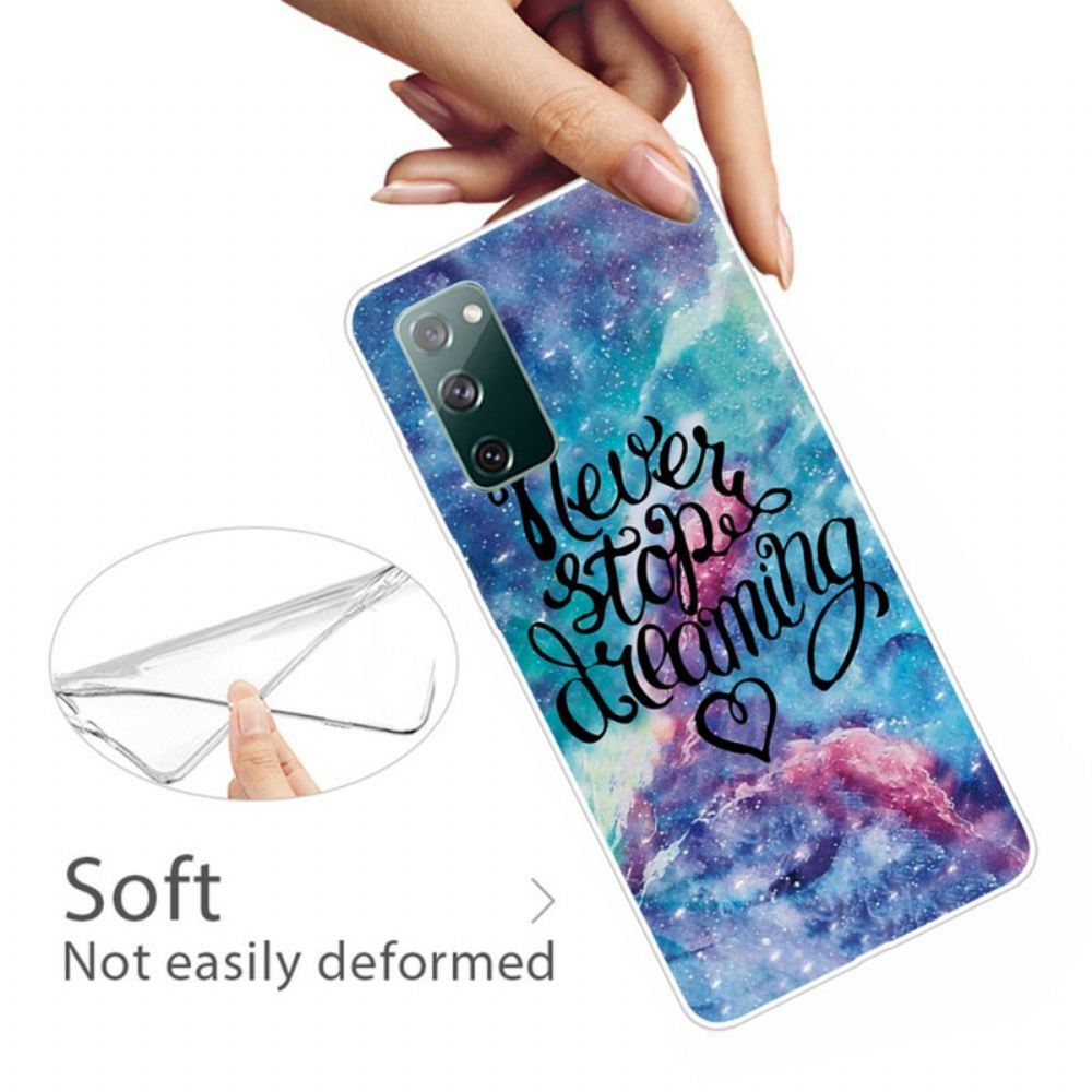 Kryt Na Samsung Galaxy S20 FE Nikdy Nepřestávejte Snít