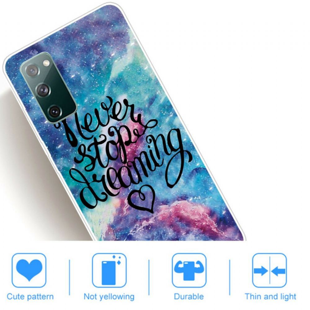 Kryt Na Samsung Galaxy S20 FE Nikdy Nepřestávejte Snít