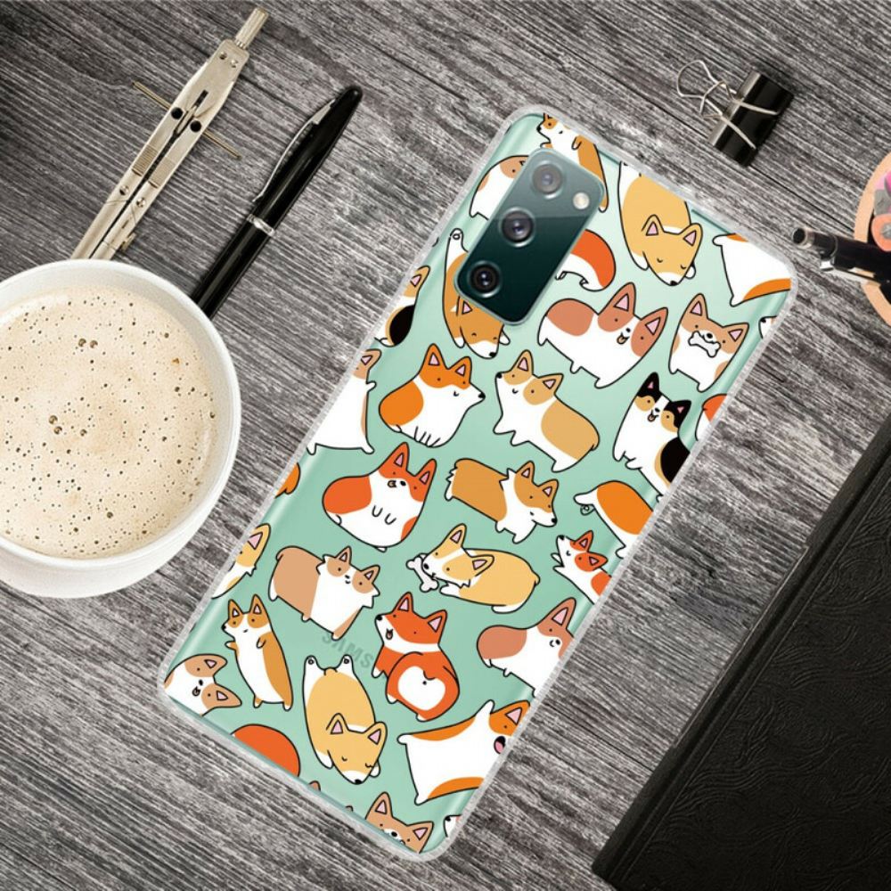 Kryt Na Samsung Galaxy S20 FE Průhledné Více Psů