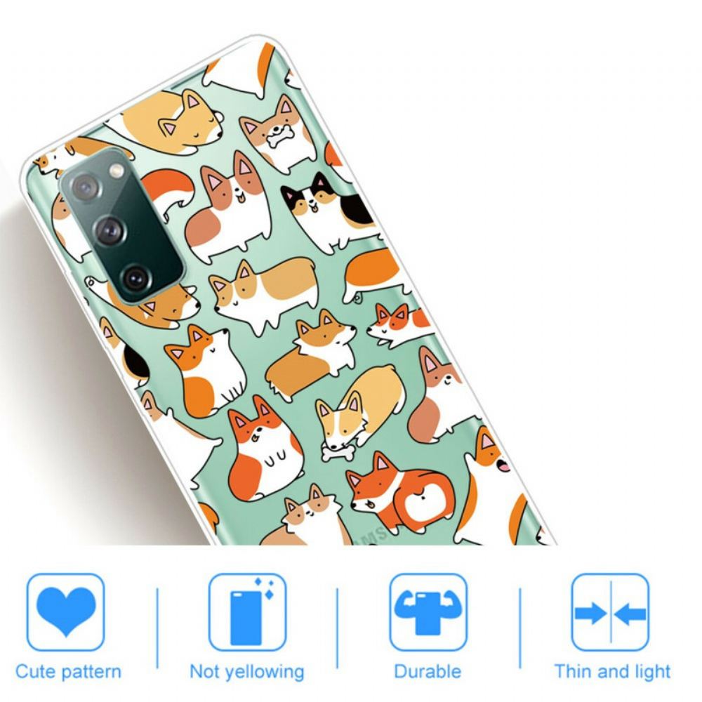 Kryt Na Samsung Galaxy S20 FE Průhledné Více Psů