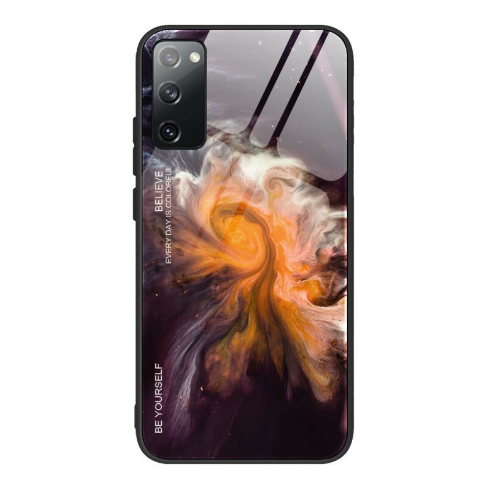 Kryt Na Samsung Galaxy S20 FE Tvrzené Sklo V Barvách Mramoru