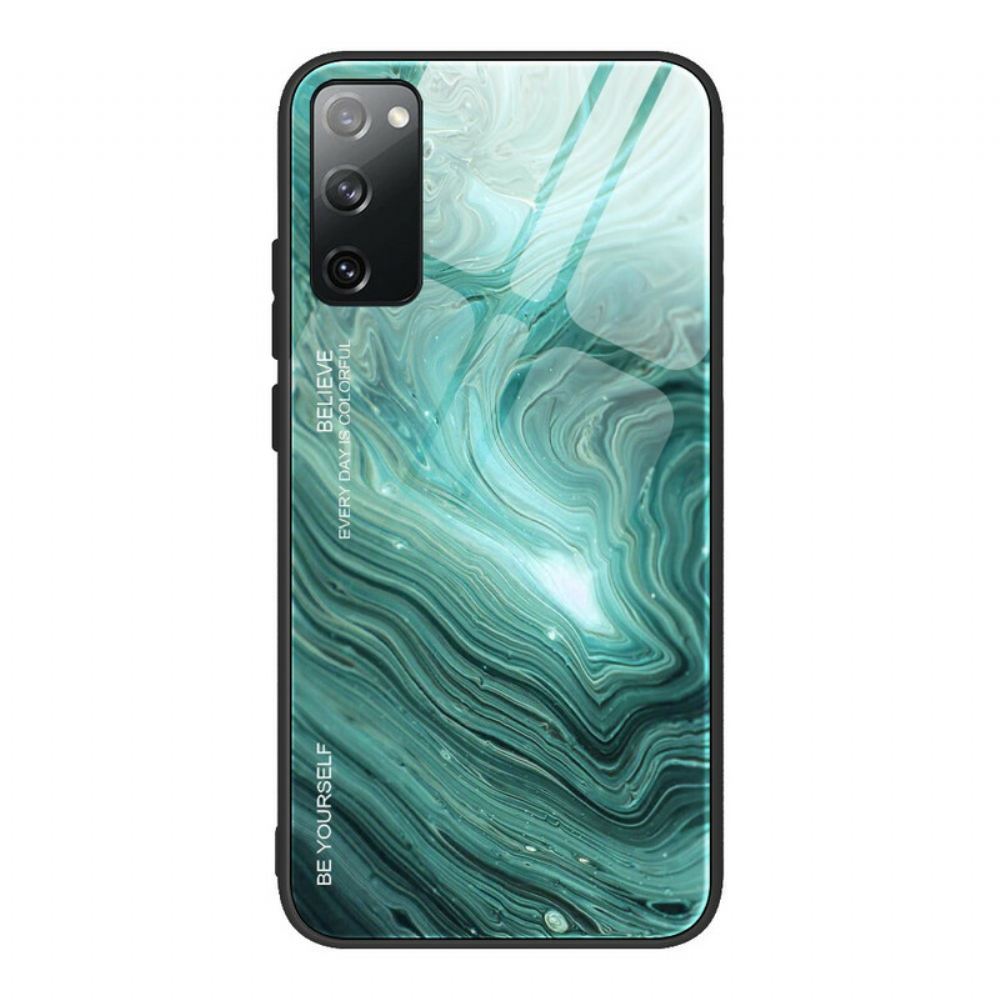 Kryt Na Samsung Galaxy S20 FE Tvrzené Sklo V Barvách Mramoru