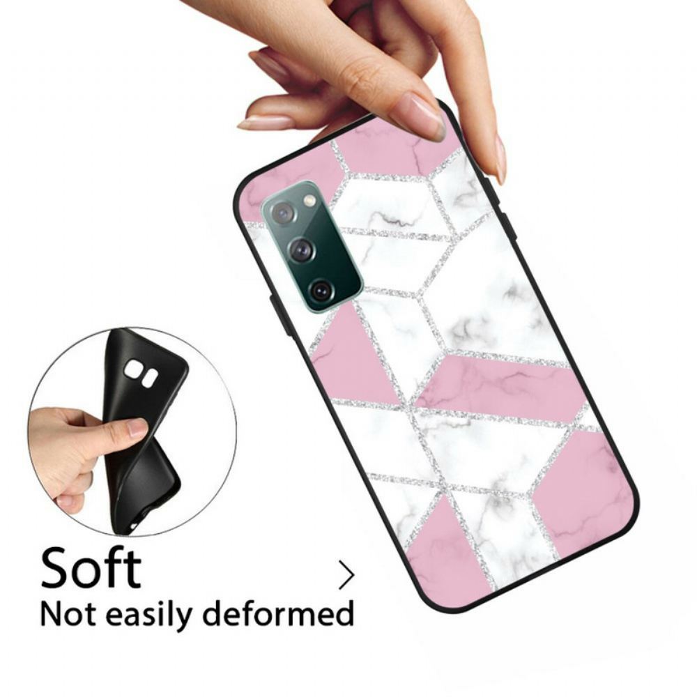 Kryt Na Samsung Galaxy S20 FE Třpytivý Mramor