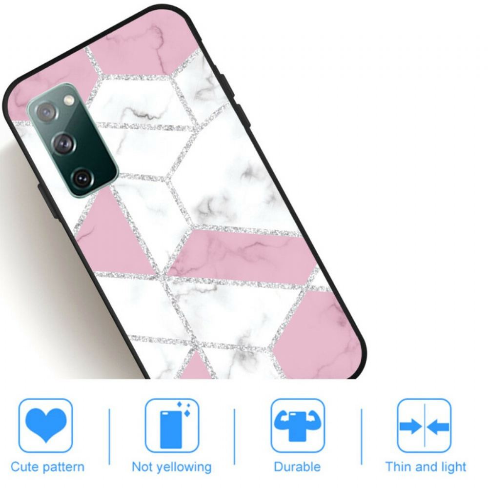 Kryt Na Samsung Galaxy S20 FE Třpytivý Mramor