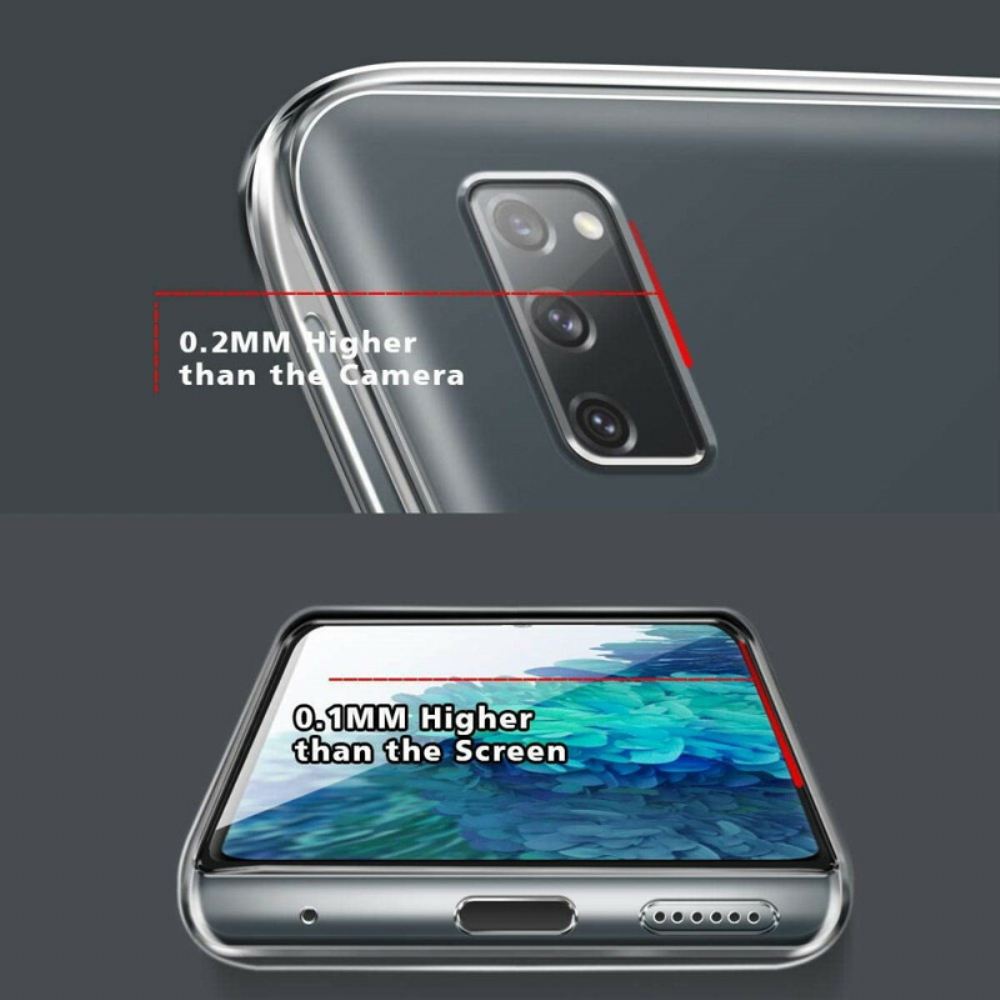 Kryt Na Samsung Galaxy S20 FE Vymazat Vyztužené Rohy