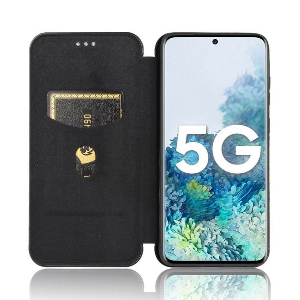 Kryty Na Mobil Na Samsung Galaxy S20 FE Flipové Pouzdro Uhlíkové Vlákno