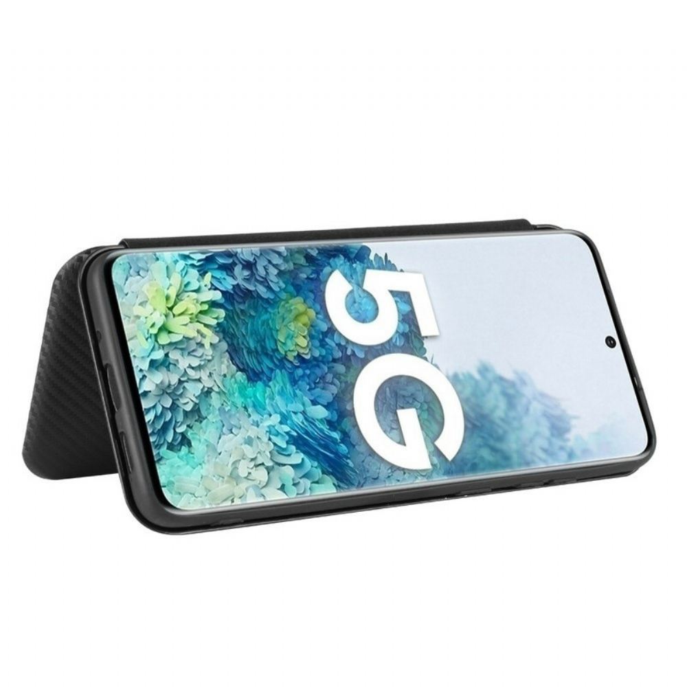 Kryty Na Mobil Na Samsung Galaxy S20 FE Flipové Pouzdro Uhlíkové Vlákno