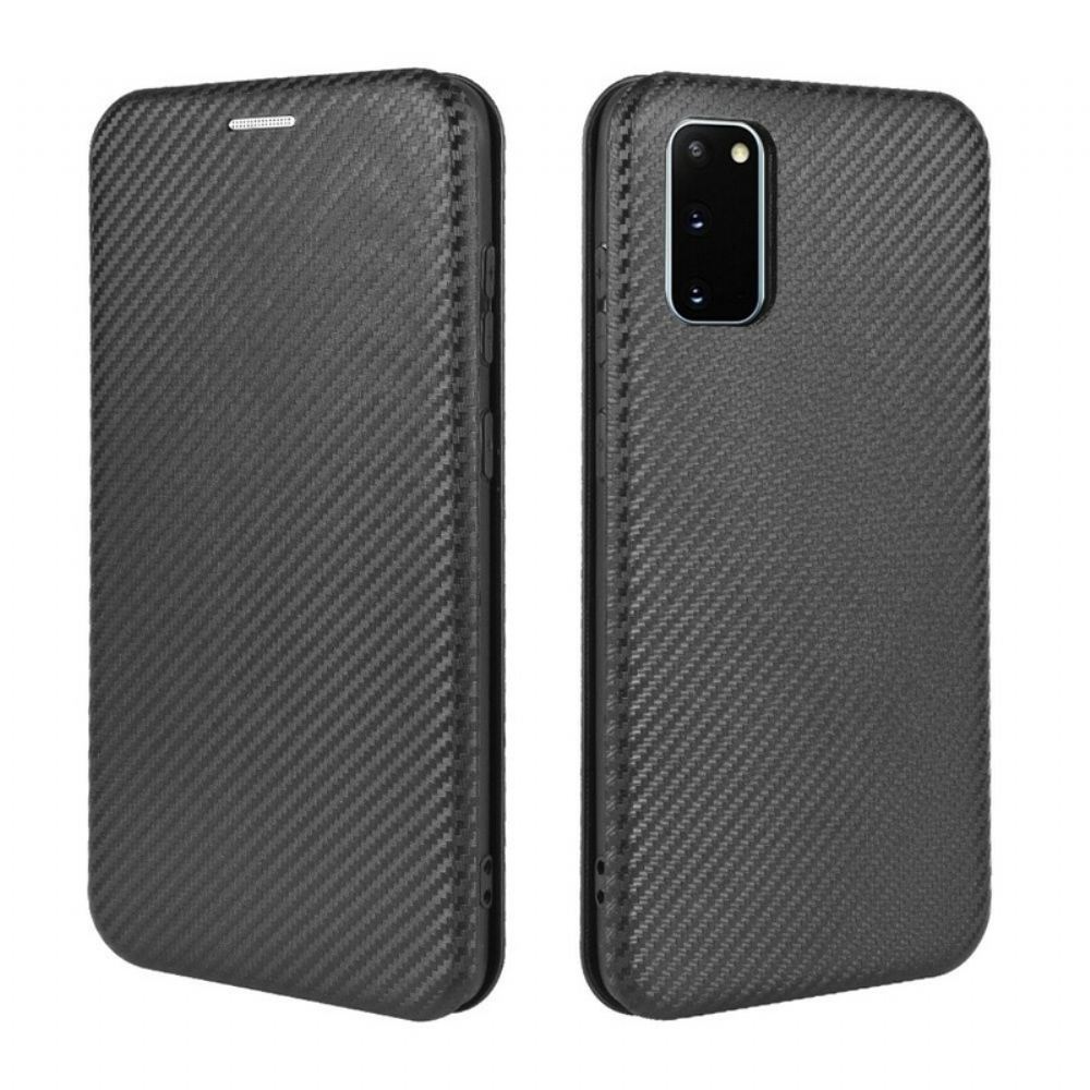 Kryty Na Mobil Na Samsung Galaxy S20 FE Flipové Pouzdro Uhlíkové Vlákno