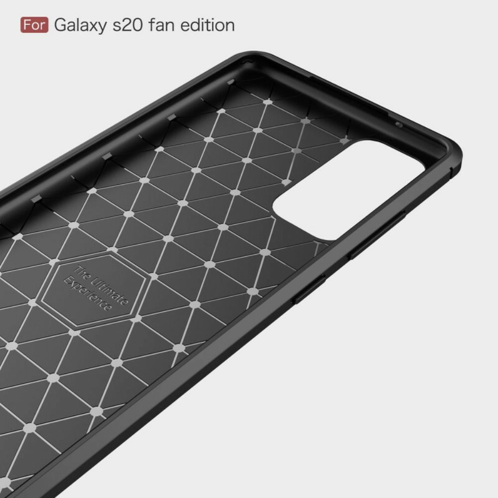 Kryty Na Mobil Na Samsung Galaxy S20 FE Kartáčované Uhlíkové Vlákno