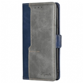 Kožený Kryt Na Realme C71 Dvoubarevný