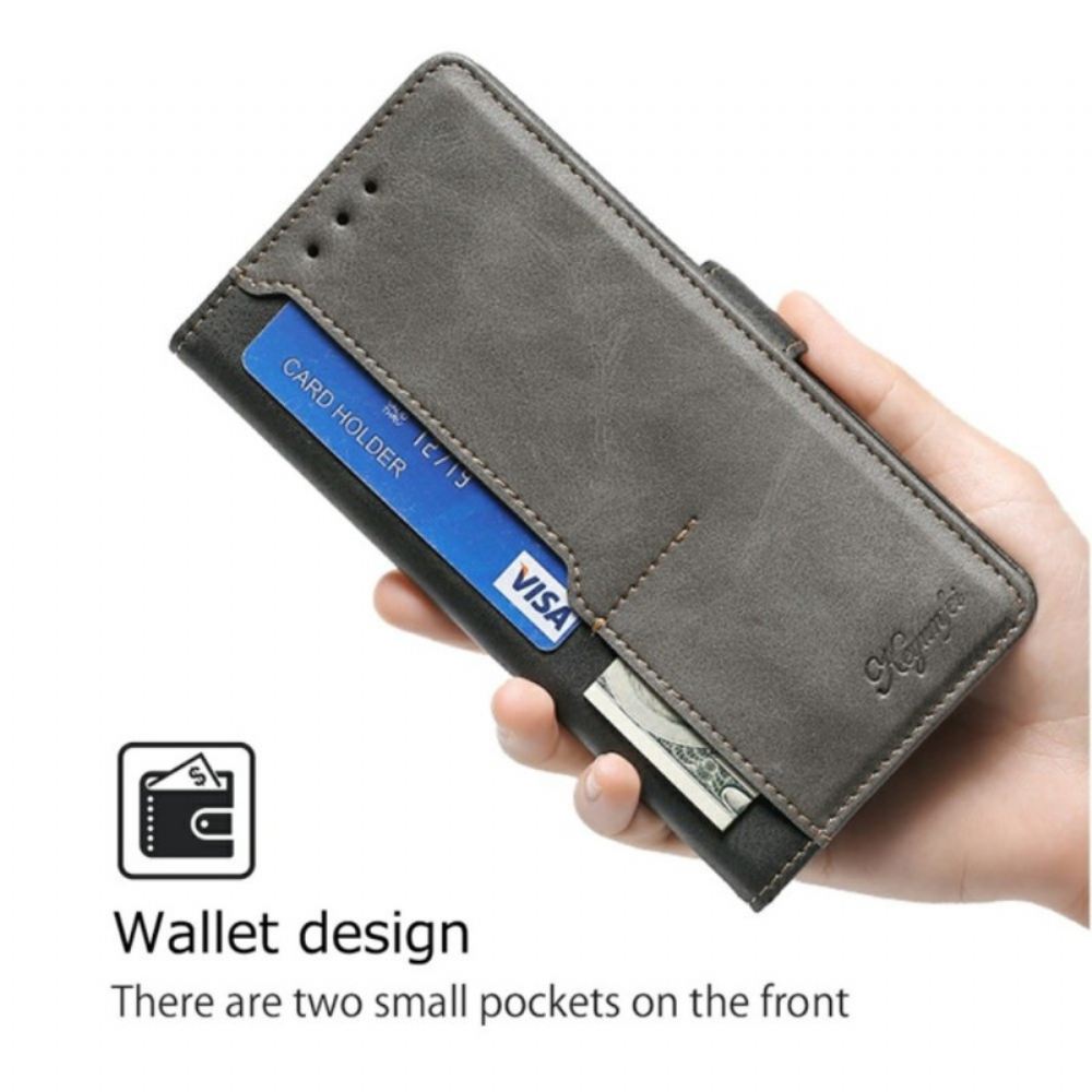 Kožený Kryt Na Realme C71 Dvoubarevný