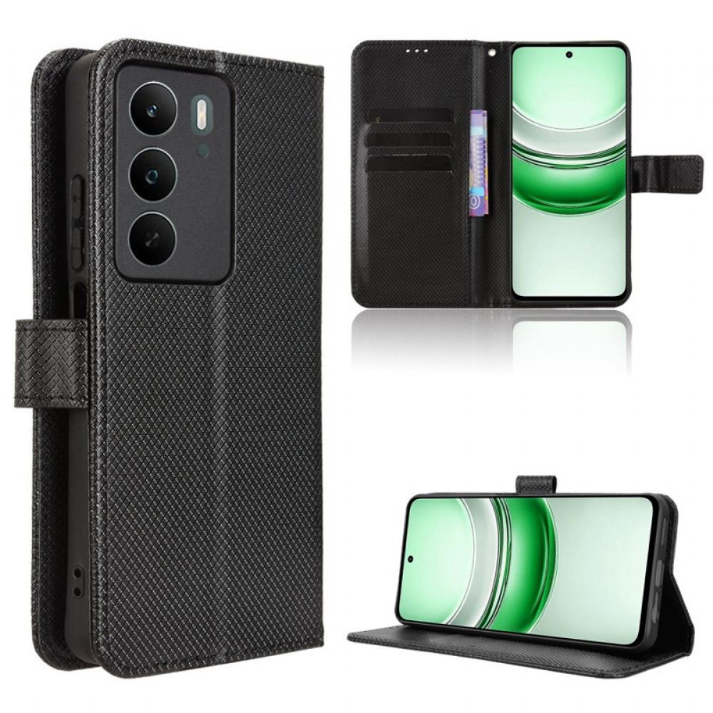 Peněženková Pouzdra Realme C71 Kryty Na Mobil Diamantová Textura