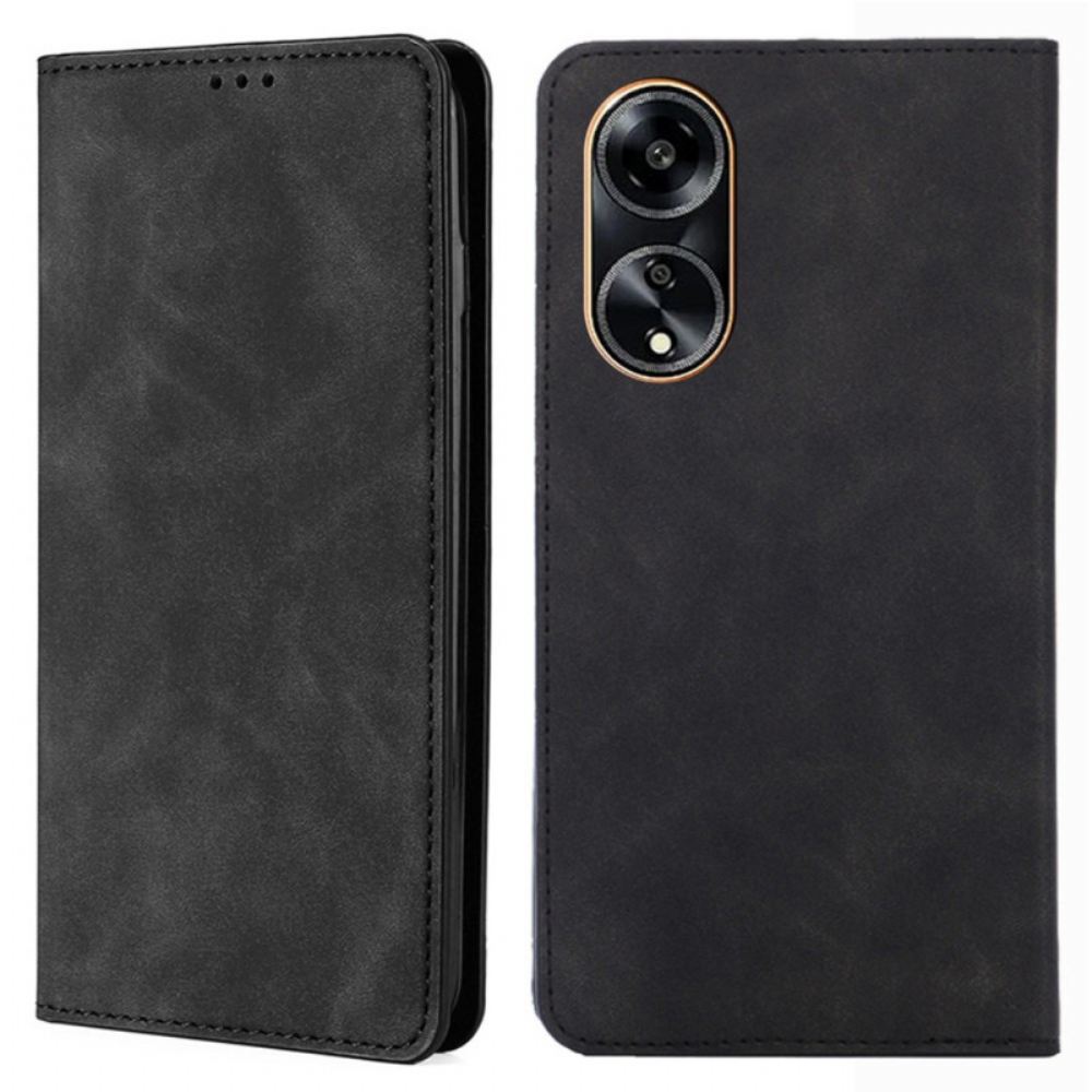 Kožené Pouzdro Folio Oppo A98 5g Retro Textura