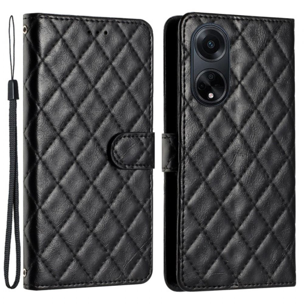 Kožený Kryt Na Oppo A98 5g Prošívané