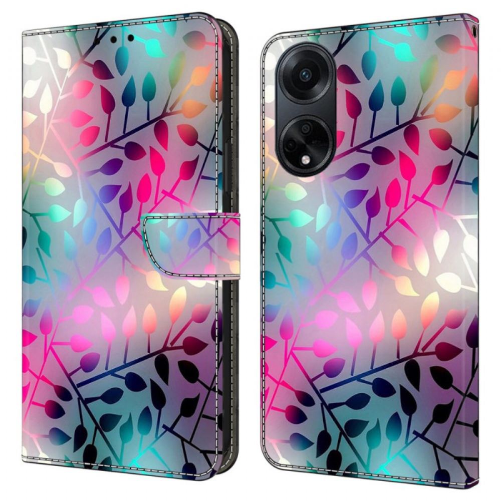 Peněženková Pouzdra Oppo A98 5g Kryty Na Mobil Javorové Listy