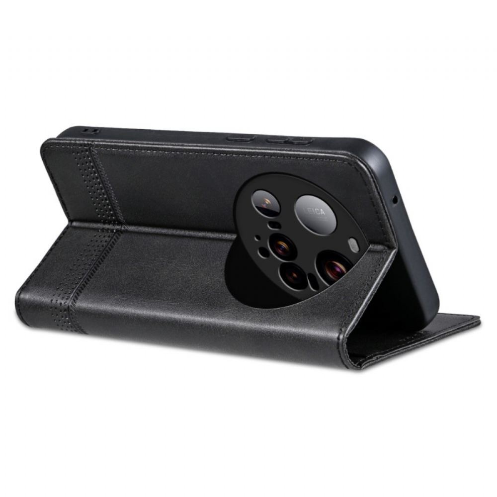 Kožené Pouzdro Folio Na Xiaomi 15 Ultra Azns