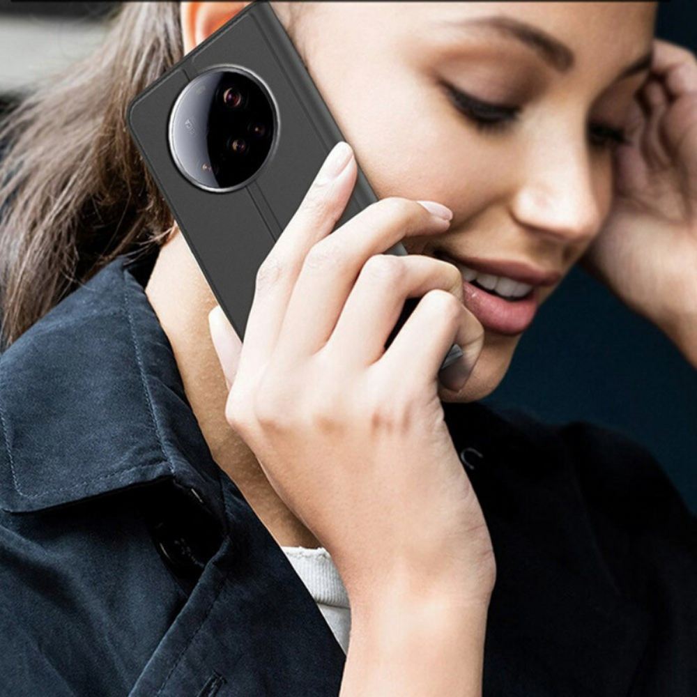 Kožené Pouzdro Folio Xiaomi 15 Ultra Pouzdro Na Karty A Stojánek