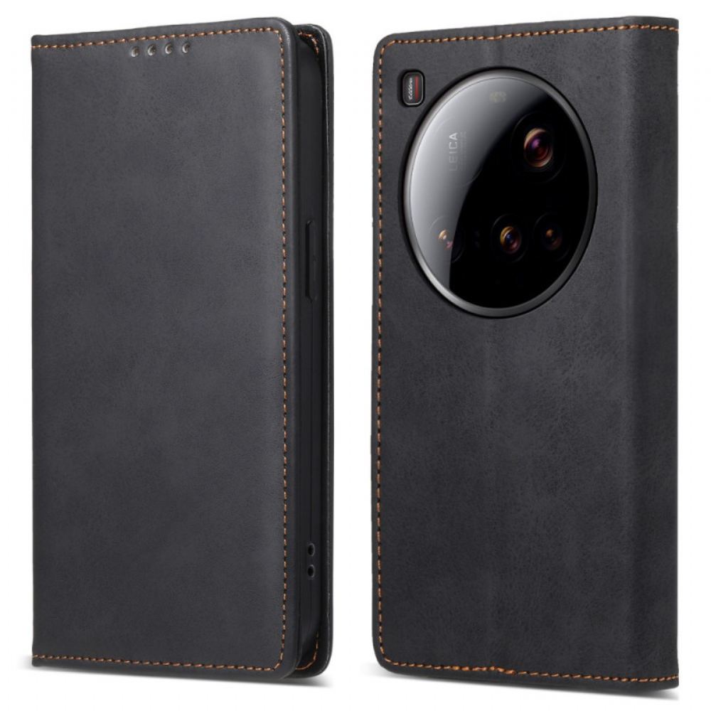 Kožené Pouzdro Folio Xiaomi 15 Ultra Rfid Blokování