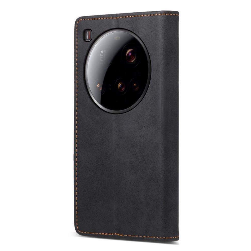 Kožené Pouzdro Folio Xiaomi 15 Ultra Rfid Blokování