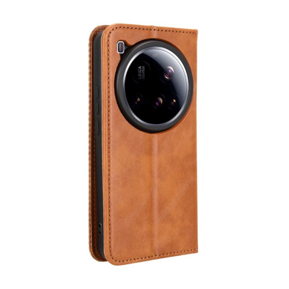 Kožené Pouzdro Folio Xiaomi 15 Ultra Vintage Vlys