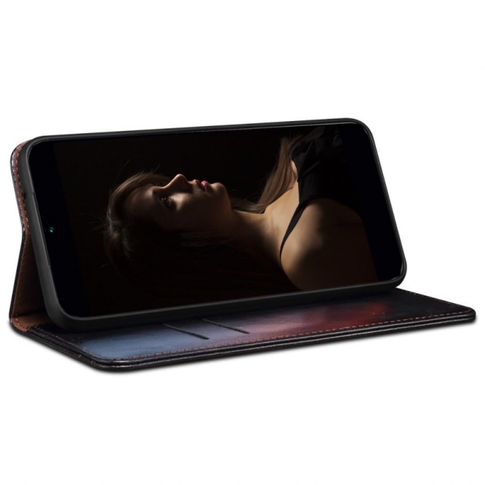 Kožené Pouzdro Folio Xiaomi 15 Ultra Voskovaná Umělá Kůže