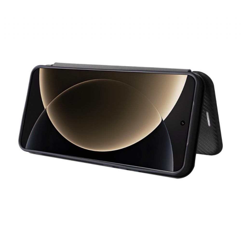 Kožené Pouzdro Xiaomi 15 Ultra Kryty Na Mobil Kartáčované Uhlíkové Vlákno