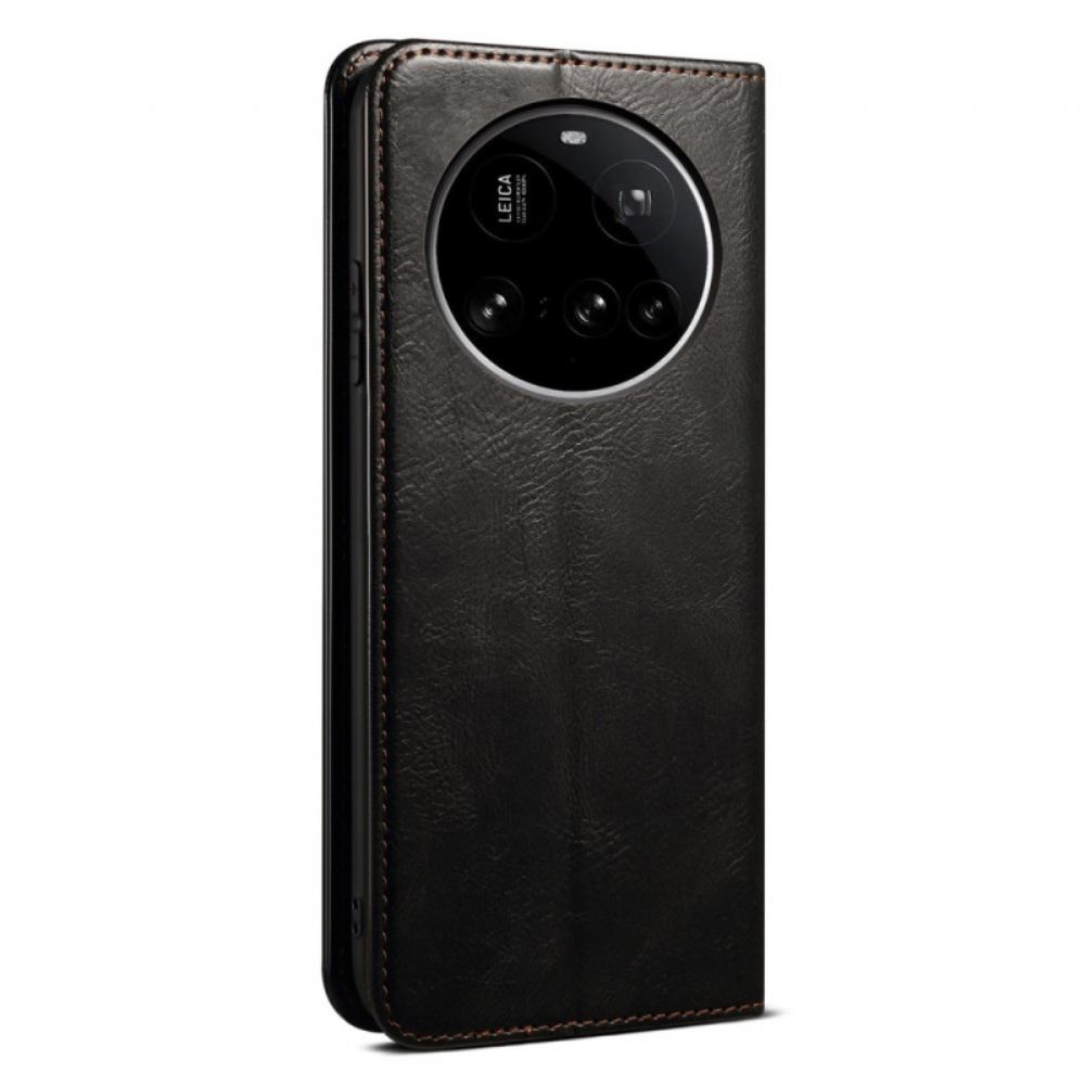 Kožené Pouzdro Xiaomi 15 Ultra Voskovaná Umělá Kůže