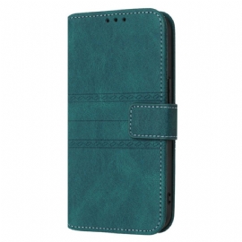 Kožený Kryt Na Xiaomi 15 Ultra Dvojitý Vlys