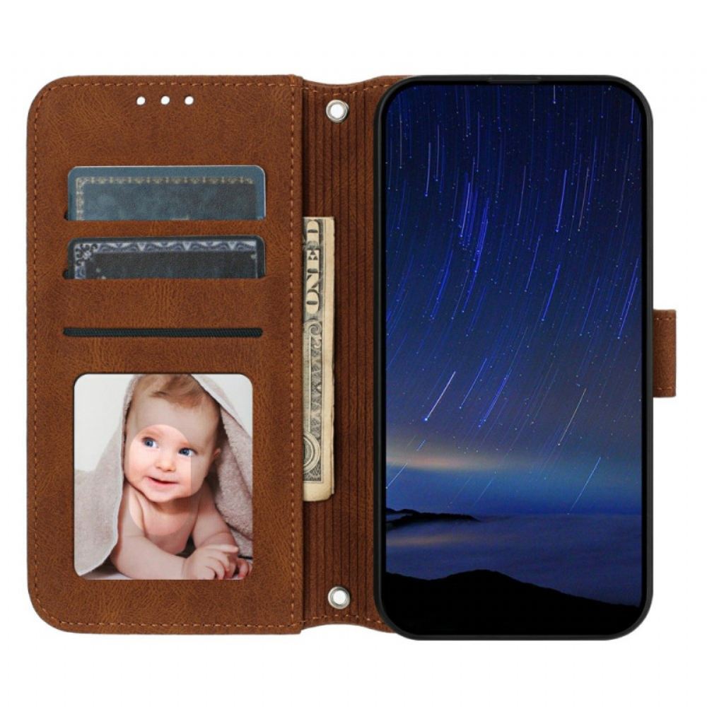 Kožený Kryt Na Xiaomi 15 Ultra Dvojitý Vlys