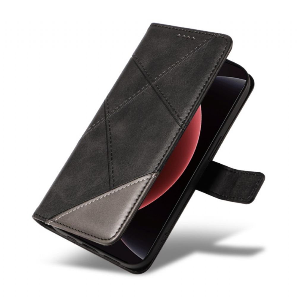 Kožený Kryt Na Xiaomi 15 Ultra Geometrický Design