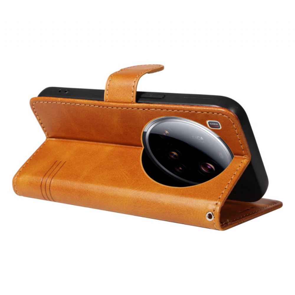 Kožený Kryt Na Xiaomi 15 Ultra Linie