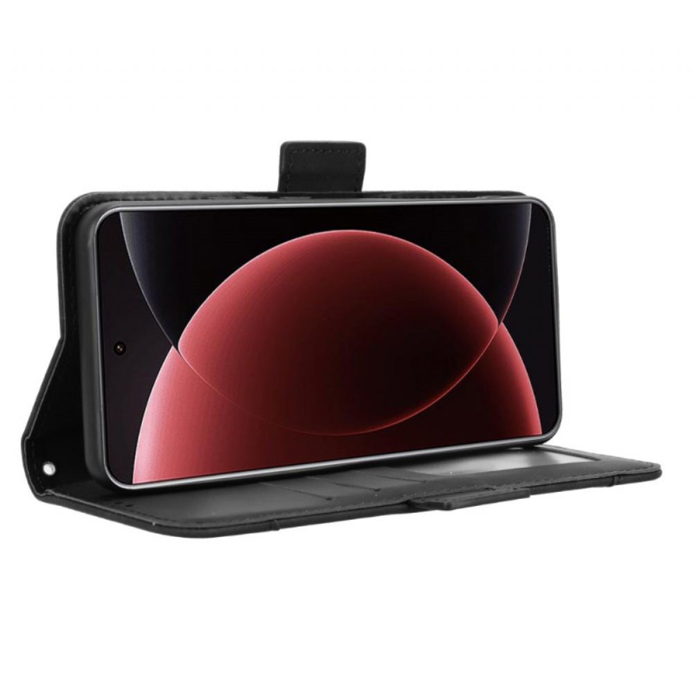 Kožený Kryt Na Xiaomi 15 Ultra Vícenásobná Peněženka