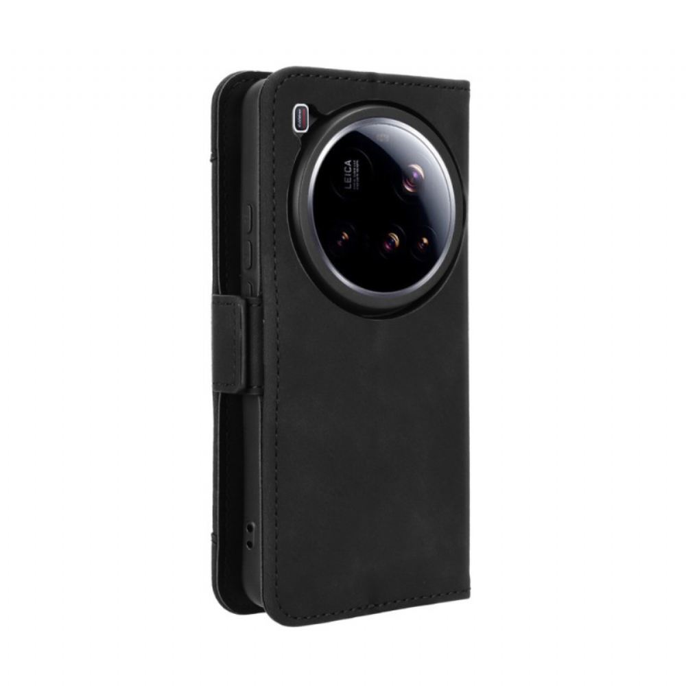 Kožený Kryt Na Xiaomi 15 Ultra Vícenásobná Peněženka