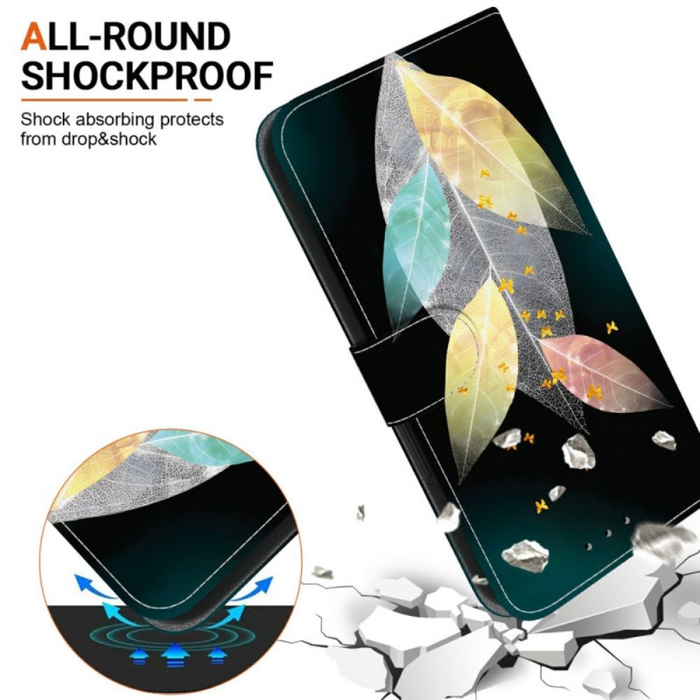Kožený Kryt Xiaomi 15 Ultra Barevné Listy