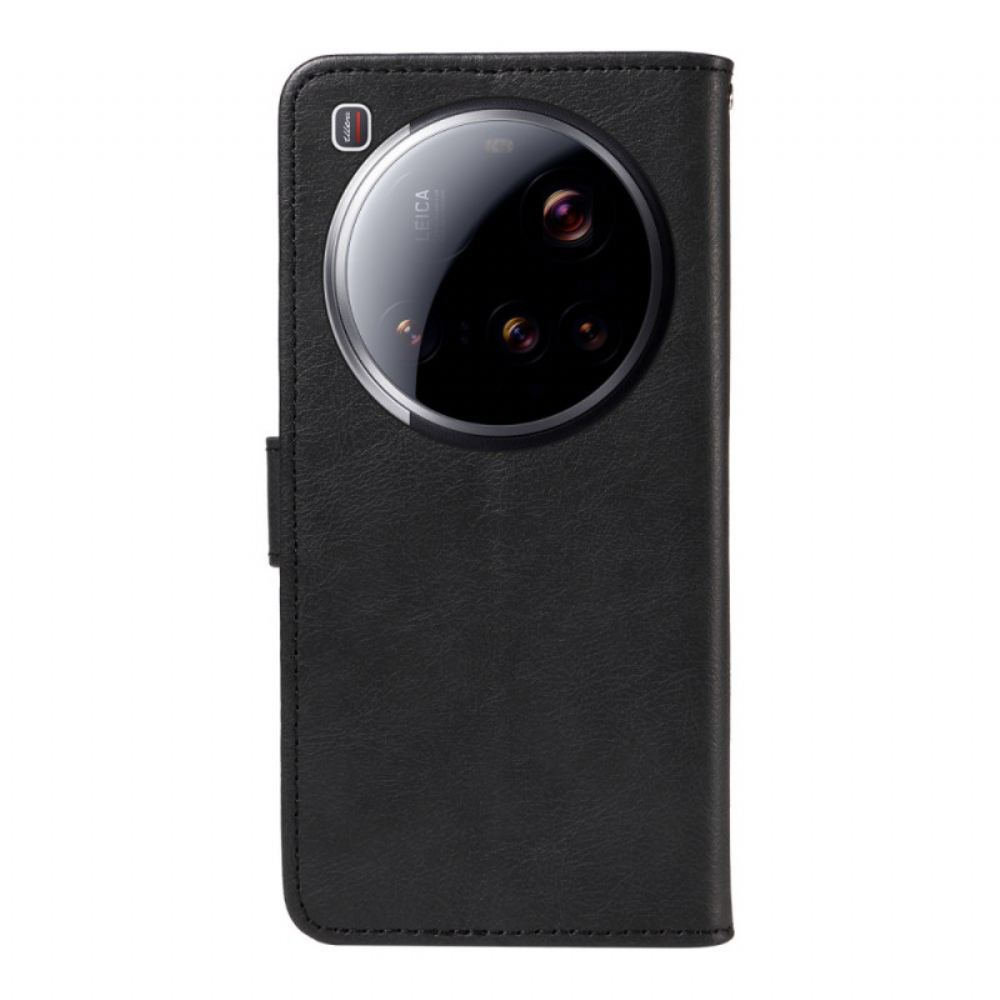 Kožený Kryt Xiaomi 15 Ultra Jednoduchá Umělá Kůže