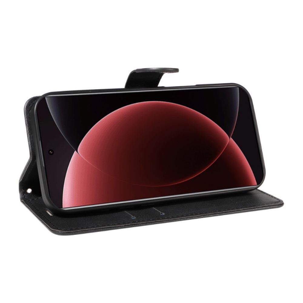 Kožený Kryt Xiaomi 15 Ultra Jednoduchá Umělá Kůže