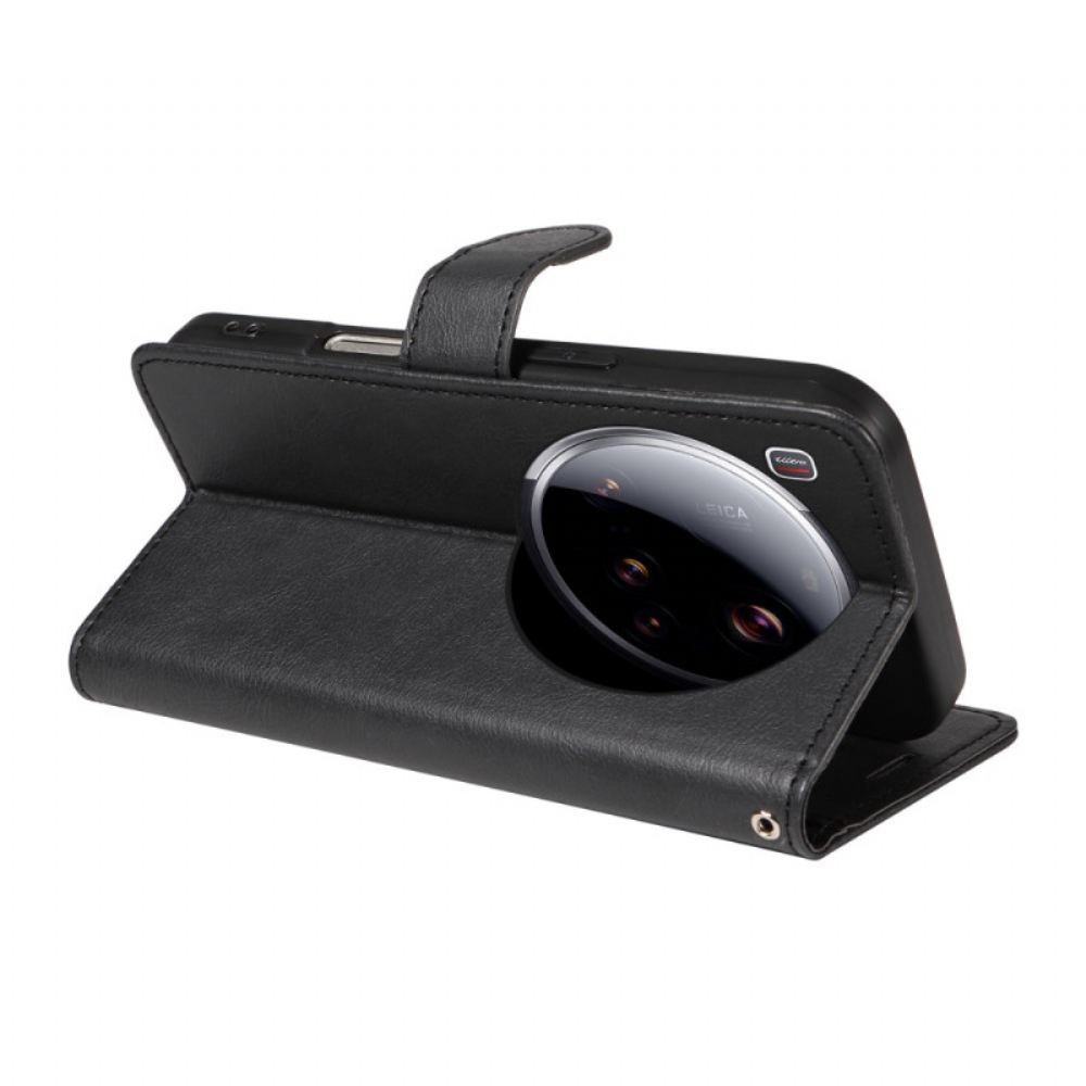 Kožený Kryt Xiaomi 15 Ultra Jednoduchá Umělá Kůže