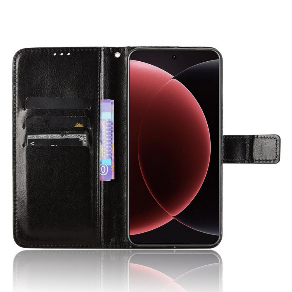 Kožený Kryt Xiaomi 15 Ultra Okázalá Umělá Kůže