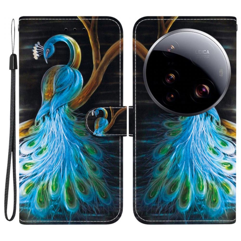 Kožený Kryt Xiaomi 15 Ultra Páv