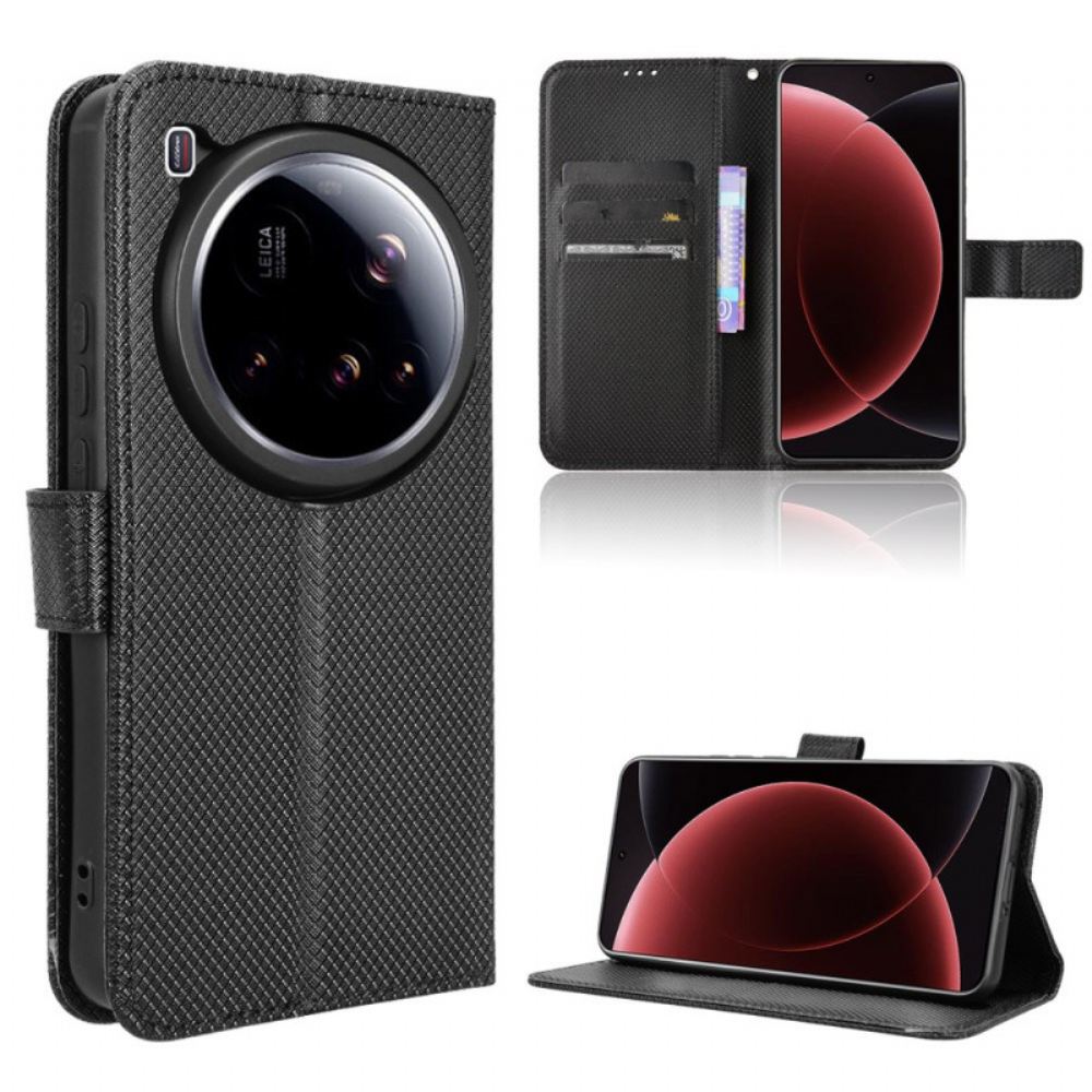 Kožený Kryt Xiaomi 15 Ultra Prošívání Popruhu