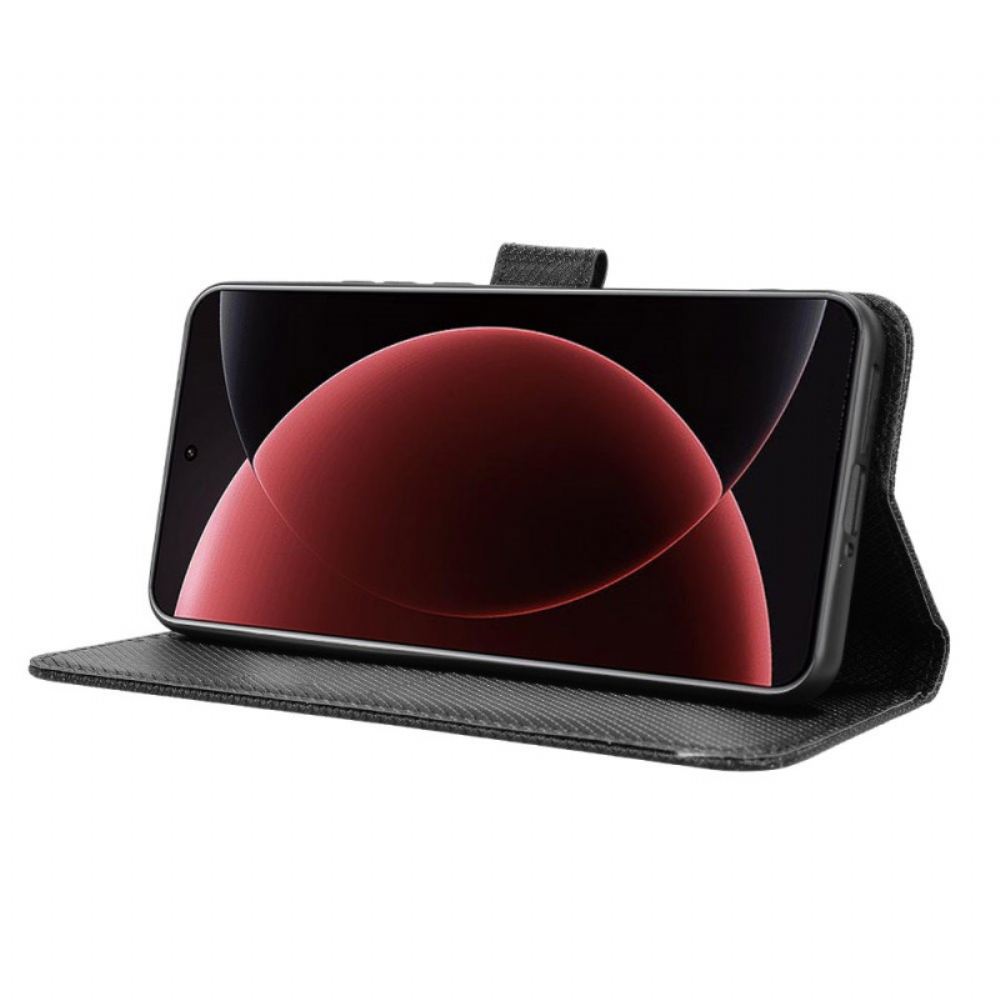 Kožený Kryt Xiaomi 15 Ultra Prošívání Popruhu