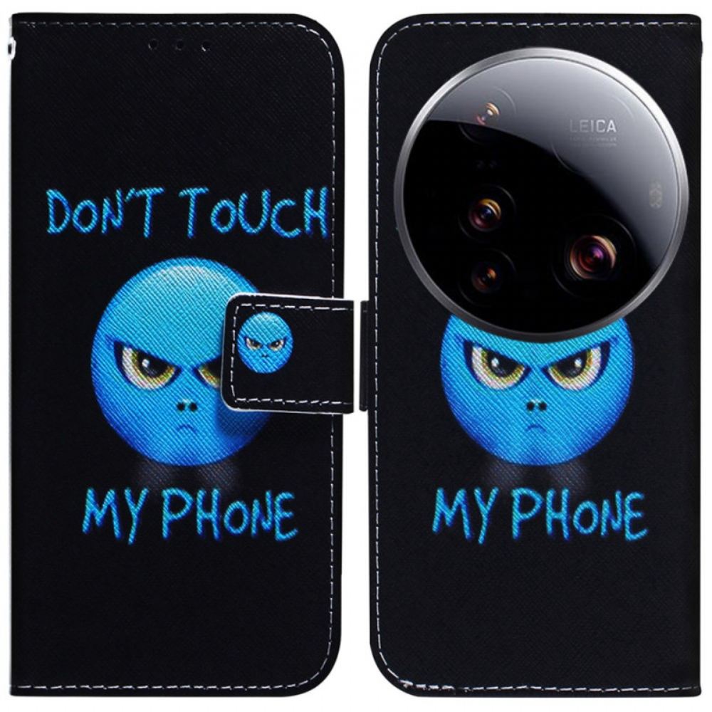 Kožený Kryt Xiaomi 15 Ultra Telefon S Emotikony