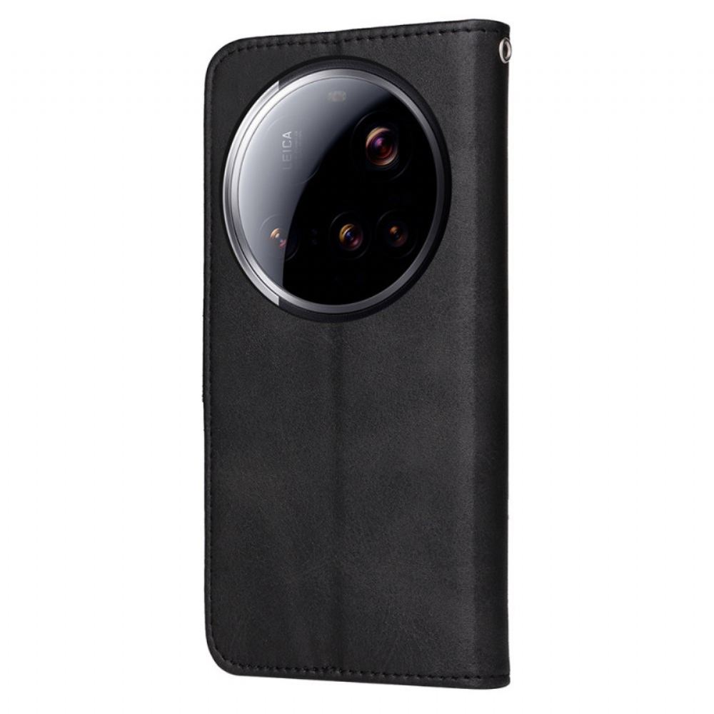 Kožený Kryt Xiaomi 15 Ultra Texturovaná Umělá Kůže